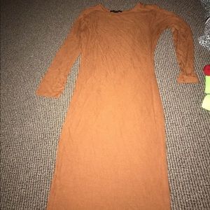 Long Sleeve Fitted Dress